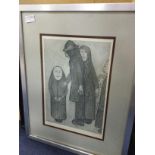 A LIMITED EDITION PRINT AFTER L.S. LOWRY, ALONG WITH STURGEON, FLINT AND MCINTOSH PATRICK PRINTS