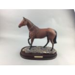 A ROYAL DOULTON FIGURE OF RED RUM