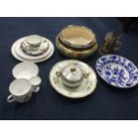 A DOULTON BURSLEM CIRCULAR BOWL AND OTHER ITEMS