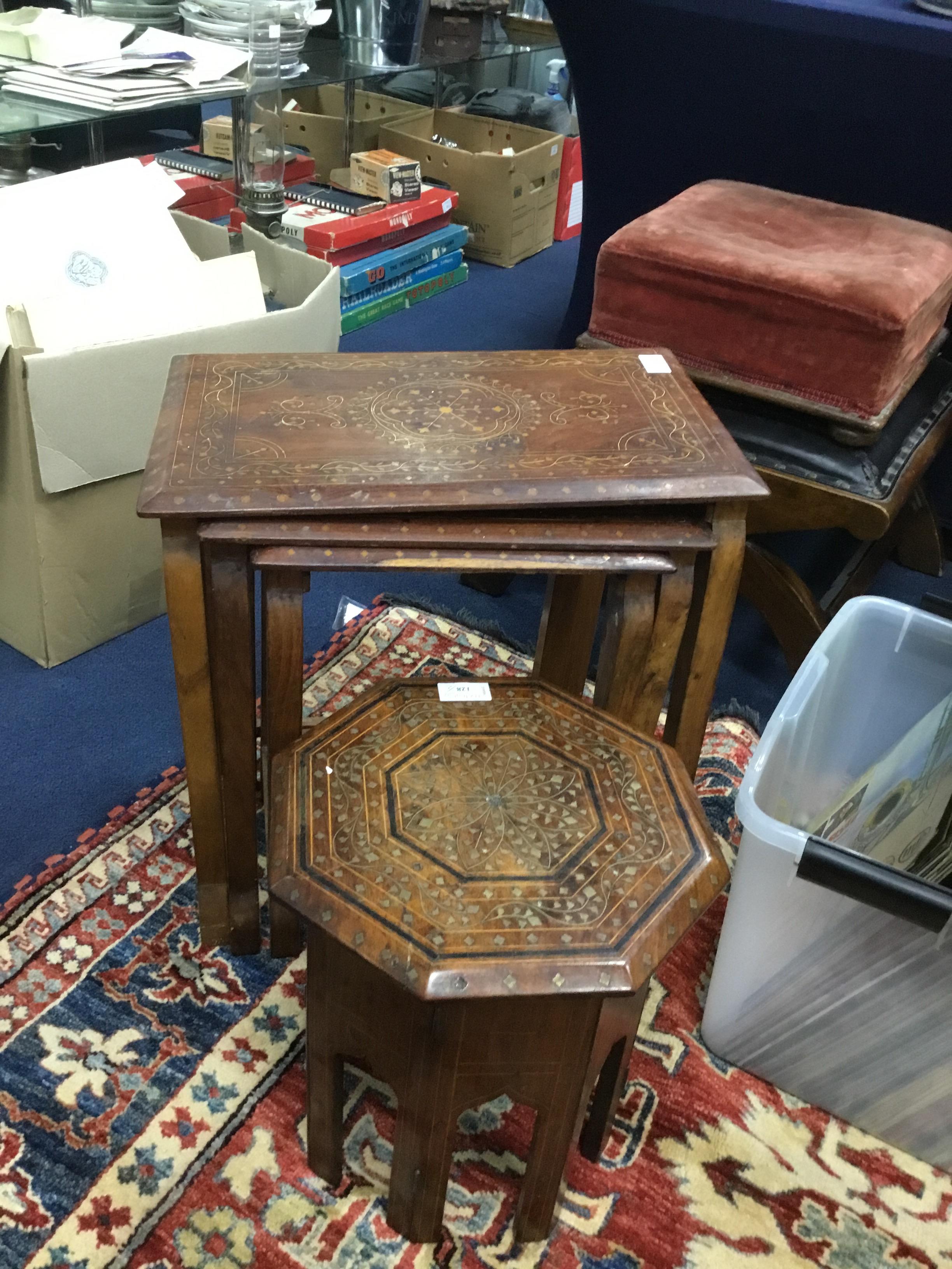 AN EASTERN INLAID OCCASIONAL TABLE