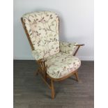 AN ERCOL EVERGREEN ARMCHAIR