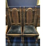 A PAIR OF EARLY 20TH CENTURY CHAIRS AND ANOTHER FOUR