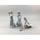 A LOT OF THREE LLADRO FIGURES IN ORIGIANL BOXES