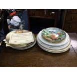 A COLLECTION OF CABINET PLATES