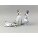 A LOT OF THREE LLADRO FIGURES IN ORIGINAL BOXES