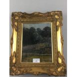 A SMALL VICTORIAN SCHOOL OIL PAINTING