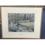 A PAIR OF WATERCOLOURS BY FRED SAWYER