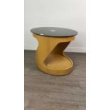 AN OAK OVAL OCCASIONAL TABLE