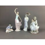 A COLLECTION OF LLADRO AND OTHER FIGURES