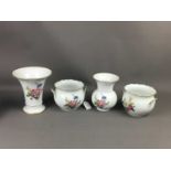 A COLLECTION OF SIX (THREE PAIRS) KAISER PORCELAIN VASES