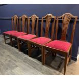 A GROUP OF SIX MAHOGANY DINING CHAIRS AND FOUR OTHER CHAIRS