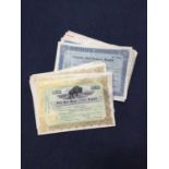 A LOT OF 1940'S MINING SHARE CERTIFICATES