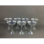 A SET OF TWELVE PLATED CHAMPAGNE GOBLETS