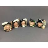 A COLLECTION OF ROYAL DOULTON CHARACTER JUGS