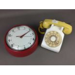 A VINTAGE TELEPHONE AND OTHER ITEMS