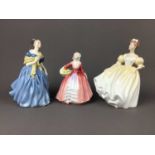 A LOT OF SIX ROYAL DOULTON FIGURES