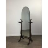 A CHEVAL DRESSING MIRROR