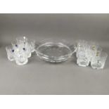 A BOXED SET OF SIX EDINBURGH CRYSTAL TUMBLERS, ALONG WITH TWO OTHER BOXED SETS