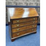 A REGENCY MAHOGANY BUREAU