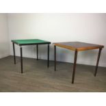 A LOT OF TWO FOLDING BRIDGE TABLES