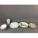 A NORITAKE SELINA PATTERN SIX SETTING TEA SERVICE AND OTHER ITEMS