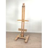 A WOOD ARTIST'S EASEL