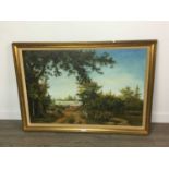 COUNTRY PATH, AN OIL BY WILLIAM POWELL AND TWO OTHER PICTURES