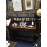 A VICTORIAN MAHOGANY WASHSTAND