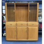 A ERCOL OAK WALL UNIT