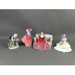 A COLLECTION OF ROYAL DOULTON AND OTHER CERAMIC FIGURES
