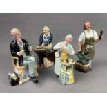 A LOT OF FOUR ROYAL DOULTON FIGURES