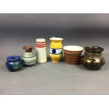 A COLLECTION OF SCOTTISH POTTERY VASES