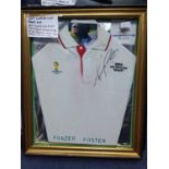 A FRAMED 2014 WORLD CUP POLO TOP