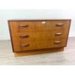 A G-PLAN TEAK CHEST, AND CUPBOARD