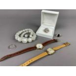A LOT OF COSTUME JEWELLERY AND WATCHES