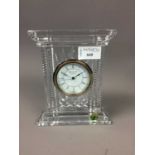 A WATERFORD CRYSTAL MANTEL CLOCK