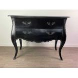 A COMMODE CHEST AND PAIR OF BEDSIDE TABLES BY COACH HOUSE FURNITURE