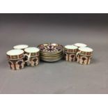 A ROYAL CROWN DERBY IMARI PATTERN COFFEE SERVICE,