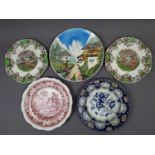A LOT OF CERAMIC PLATES INCLUDING ROYAL DOULTON, COPELAND AND WEDGWOOD