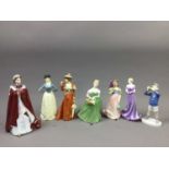 A ROYAL DOULTON FIGURE OF 'HEIDI' AND OTHER CERAMICS