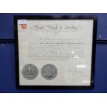 A BURGH OF STIRLING GUILD OF BROTHERS CERTIFICATE AND TWO PICTURES