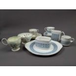 A ROYAL DOULTON TEA AND COFFEE SERVICE AND A FOLEY TEA SERVICE