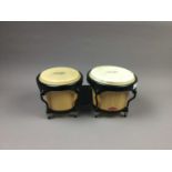 A PAIR OF BONGO DRUMS BY STAGG