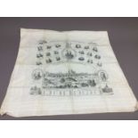 A GLASGOW INTERNATIONAL EXHIBITION 1901 SOUVENIR HANDKERCHIEF