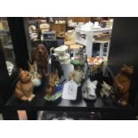 A BESWICK BEATRIX POTTER FIGURE OF 'BENJAMIN BUNNY' AND OTHER CERAMICS