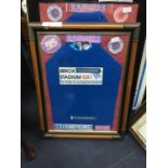 A FRAMED RANGERS F.C. T-SHIRT