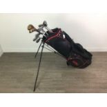 A COLLECTION OF GOLF CLUBS IN CARRY BAG