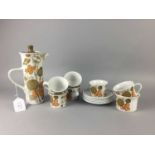 A SUSIE COOPER 'MEADOW SWEET' PART DINNER SERVICE ALONG WITH A COFFEE SERVICE