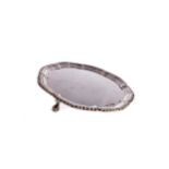 A 20TH CENTURY SILVER SALVER