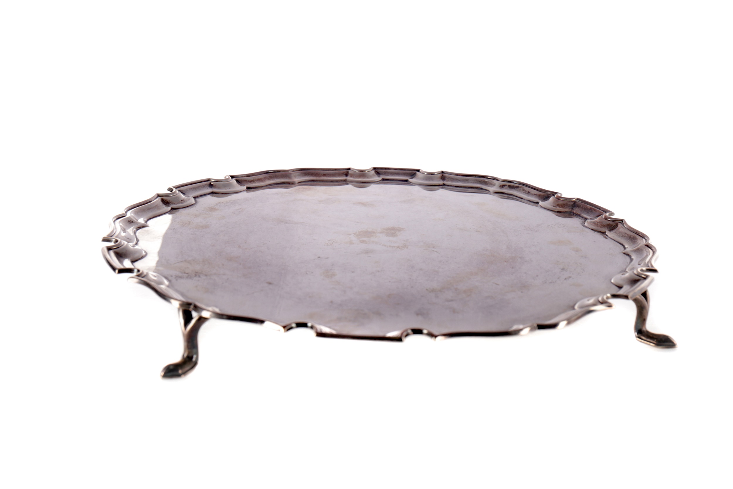 A GEORGE V SILVER SALVER